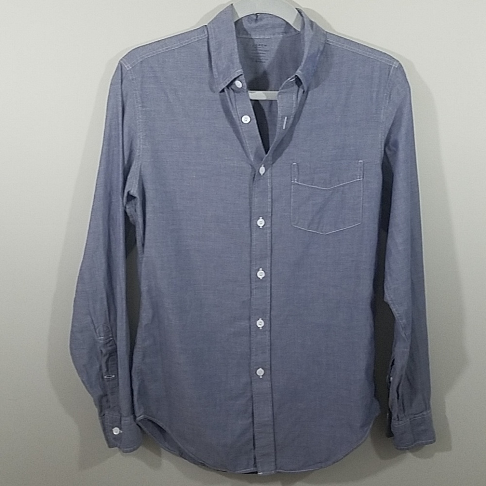 J Crew - Chambray Light Weight Button Down - image 8